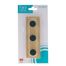 Wieszak samoprzylepny potrójny FARO WOOD